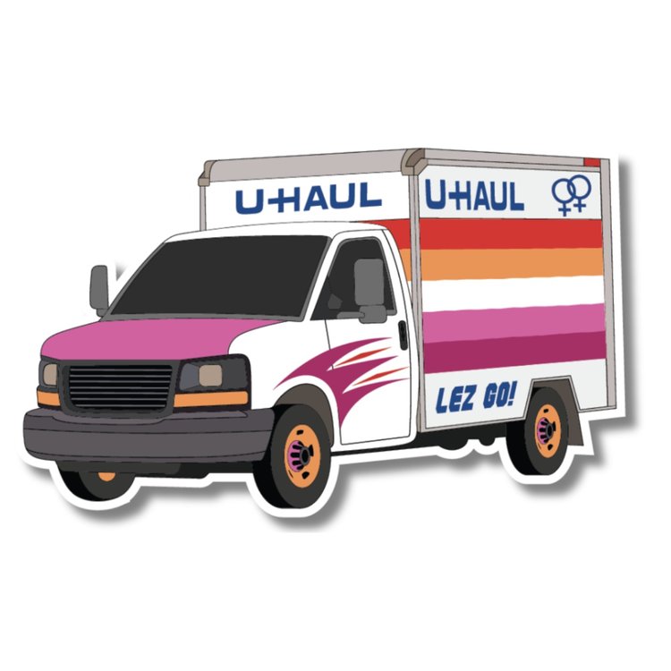 U-Haul Lesbian Decorative Sticker