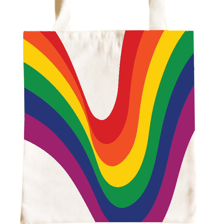 Rainbow Swirl Tote Bag