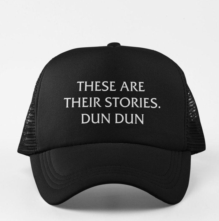 Law And Order These Are Their Stories Dun Dun Cap - Queerky