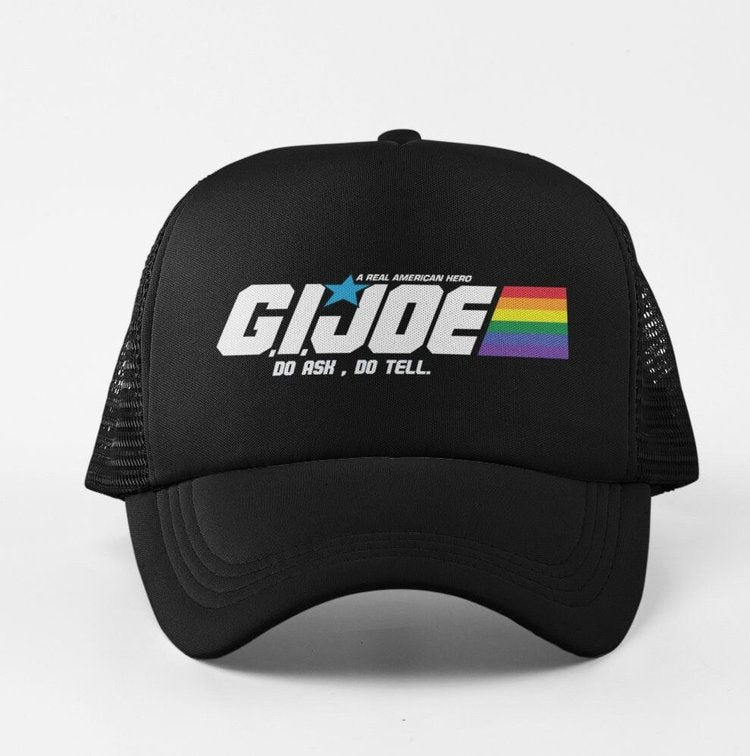 80s Fan Art Do Ask Do Tell Stylish Baseball Cap/Hat - Queerky