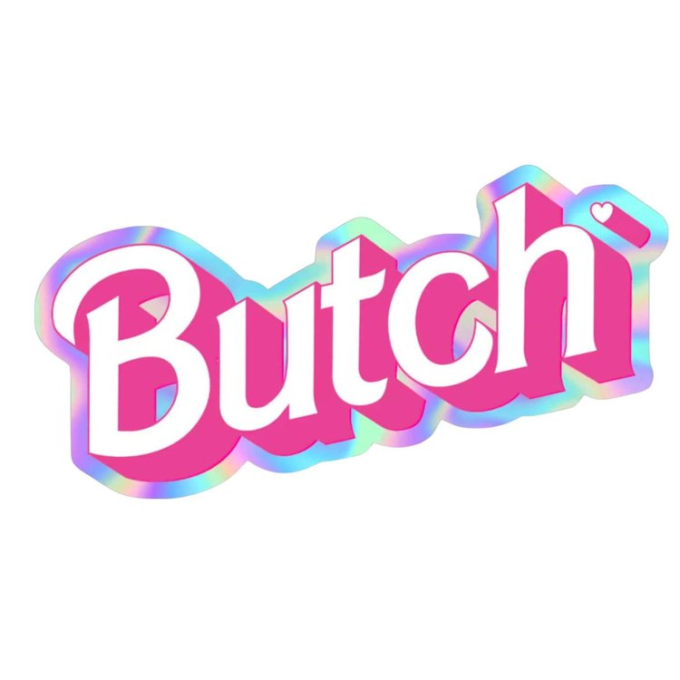 Butch Lesbian Doll Decorative Decorative Sticker