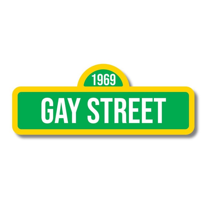 Gay Street Pride Decorative Sticker