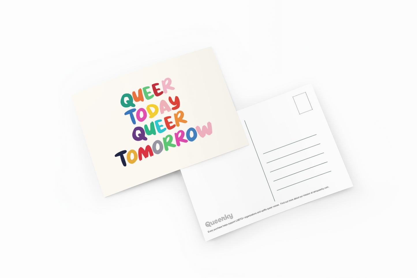 Queer Today Queer Tomorrow Postcard
