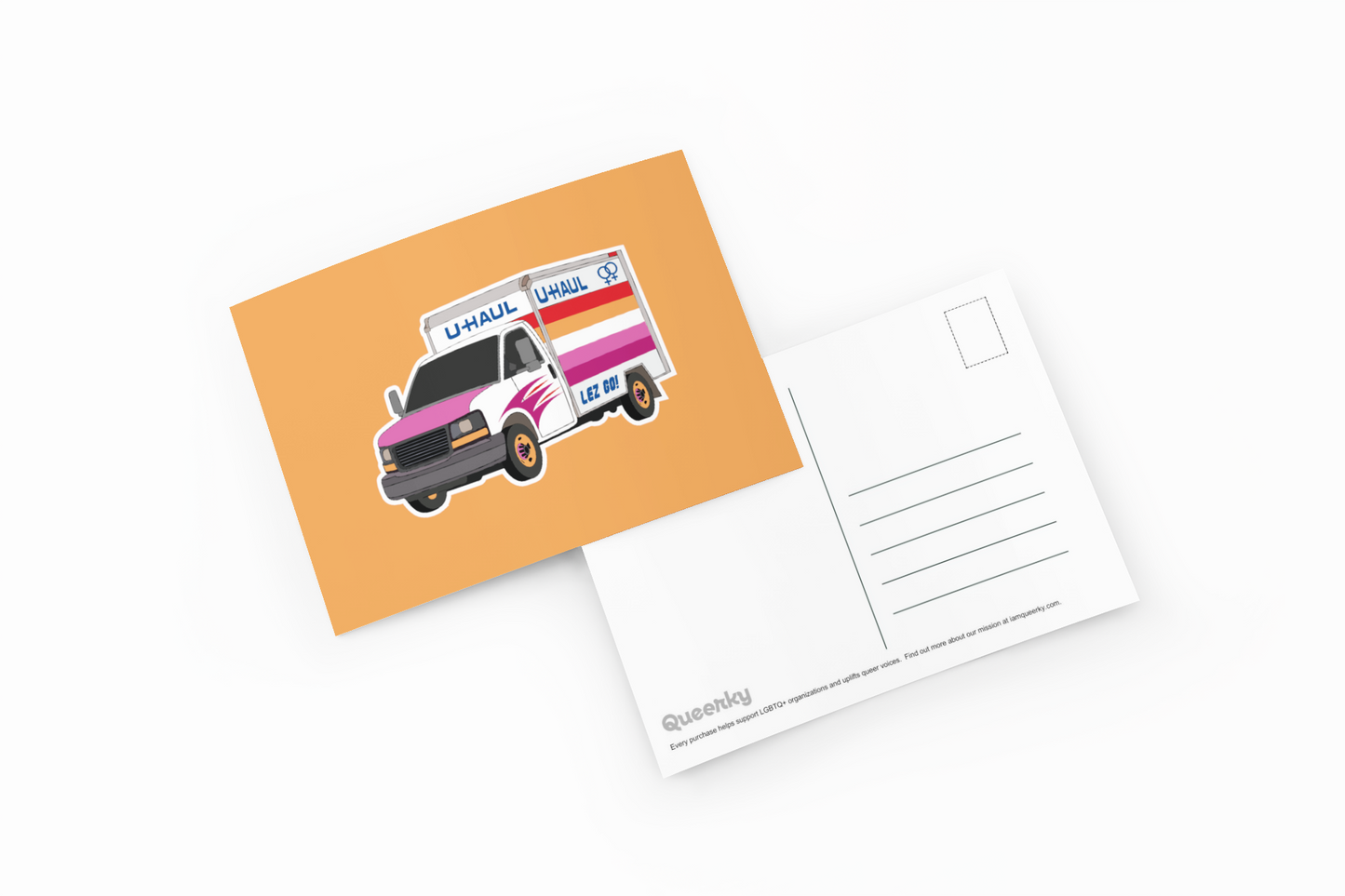 Lesbian U-Haul Postcard