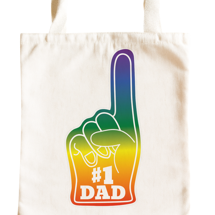 Number One Gay Parent Tote Bag