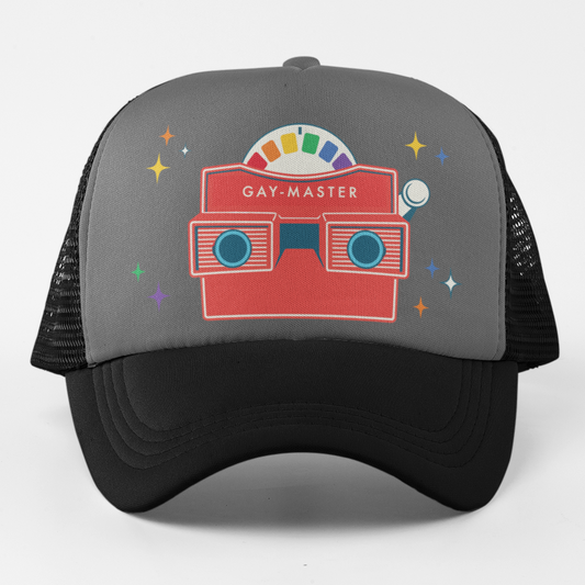 Gay-Master Retro Pride Trucker Hat front