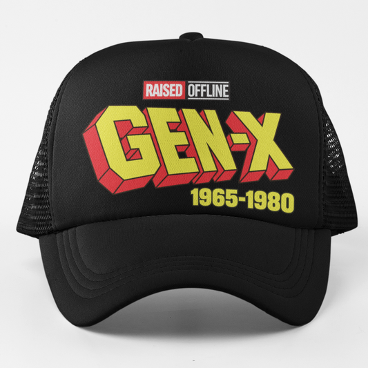Gen X 1965-1980 Retro Trucker Cap front