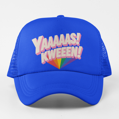 YAAAAS! KWEEEN! Trucker Hat - Blue