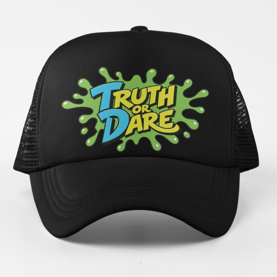 Truth or Dare Retro Splat Trucker Hat