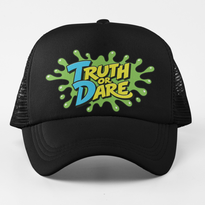 Truth or Dare Retro Splat Trucker Hat