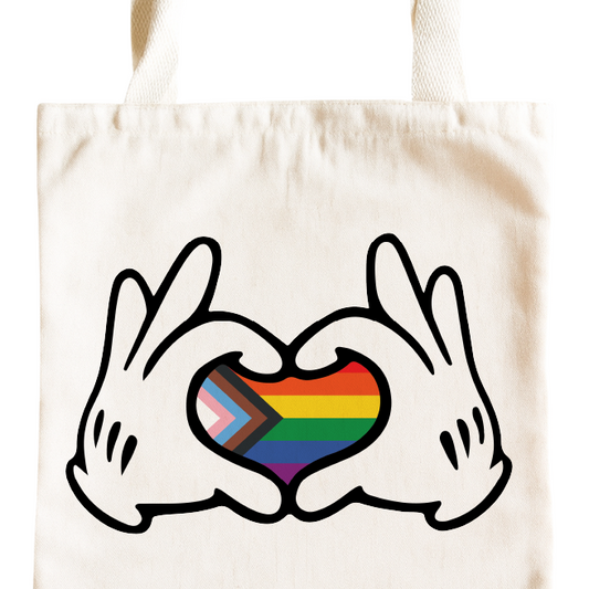 Cartoon Hands Tote - Progress Flag