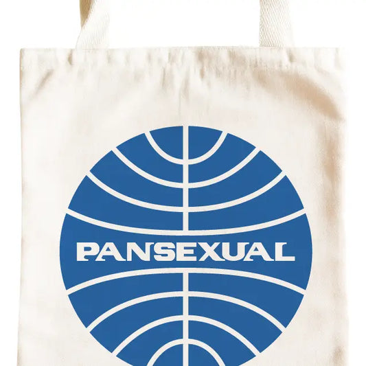 PAN AM Logo Inspired Pansexual Tote Bag