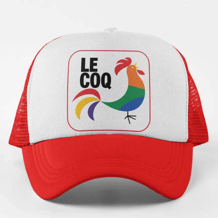 Le Coq Pride Rooster Queer Trucker Hat