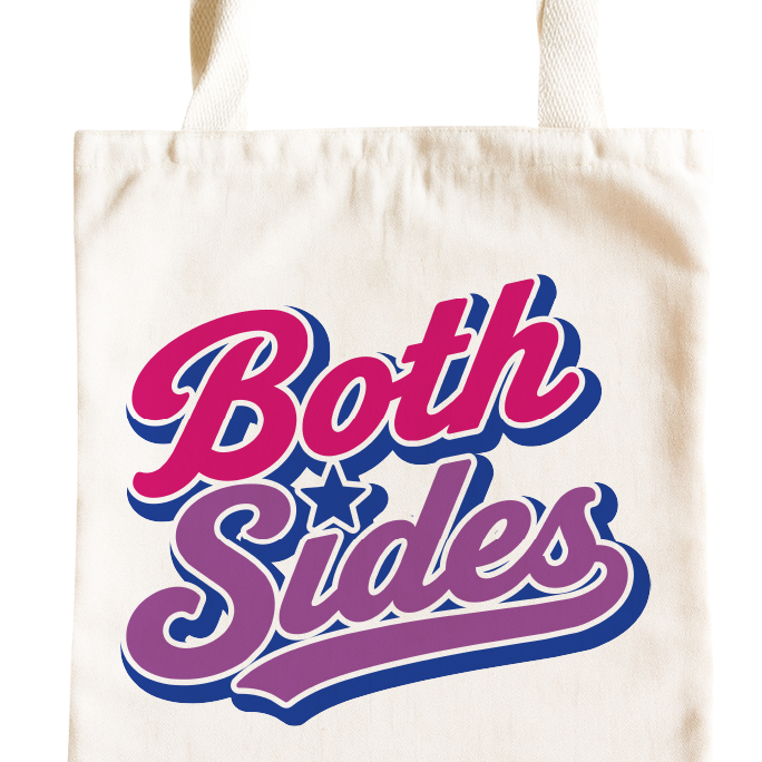 Both Sides Bisexual Pride Tote Bag