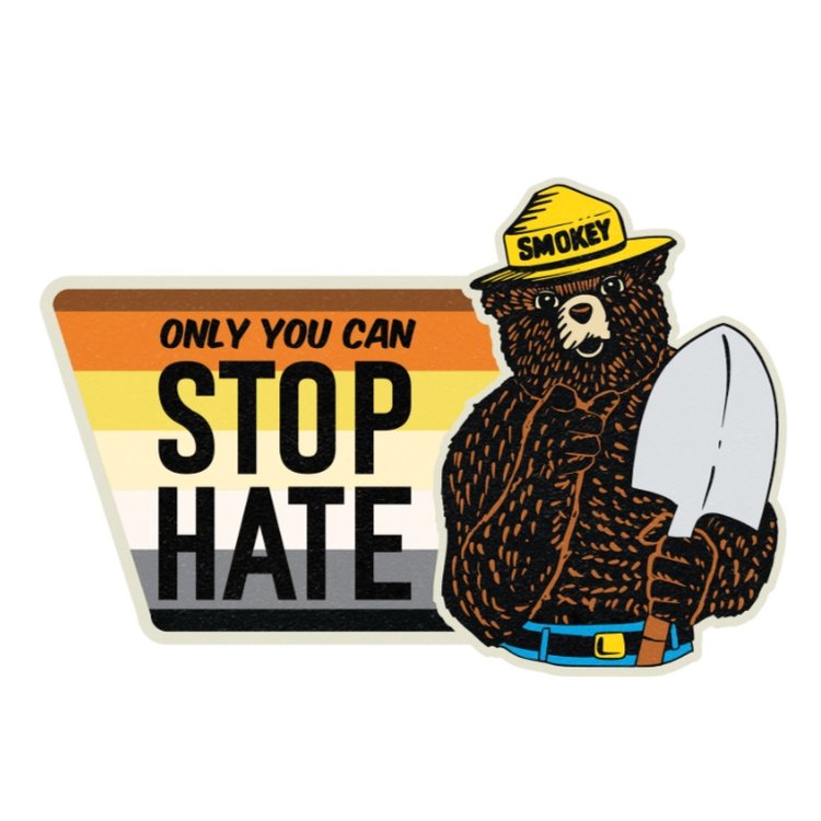 Only You Can Stop Hate Sticker