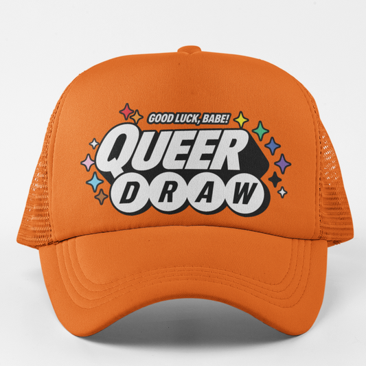 QUEER DRAW Trucker Hat front