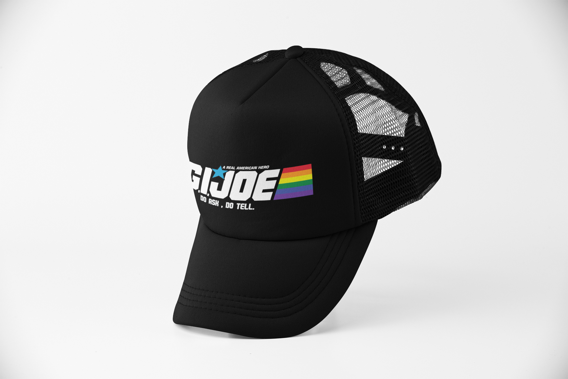 80s Fan Art Do Ask Do Tell Stylish Baseball Cap/Hat - Queerky