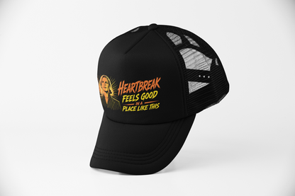Heartbreak Feels Good Retro Movie Trucker Hat