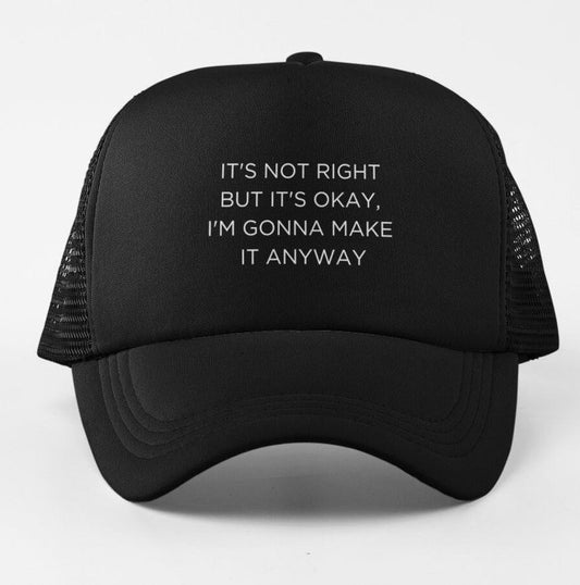 It's Not Right But It's Okay song By Whitney Houston Stylish Baseball Cap