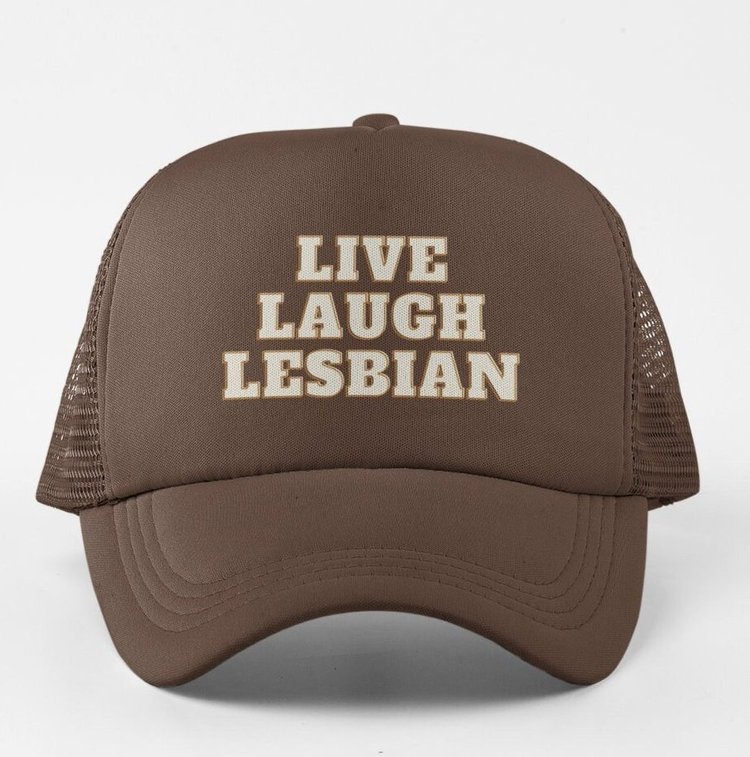 Live Laugh Lesbian Baseball Cap