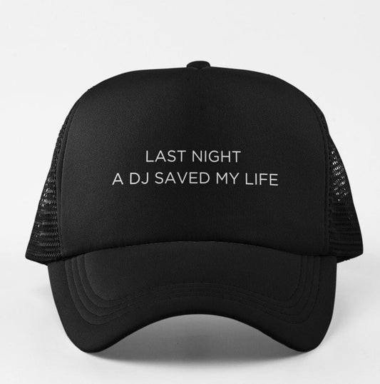 Last Night A Dj Saved My Life Song By Indeep Stylish Baseball Cap Hat