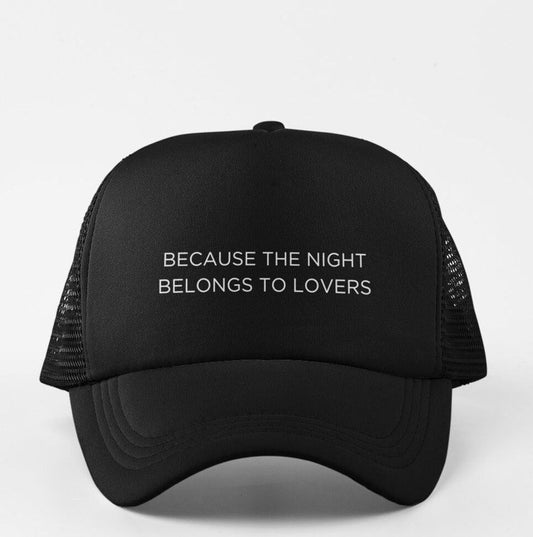 Because The Night Belongs To Lovers Hat Inspired by Patti Smith Song