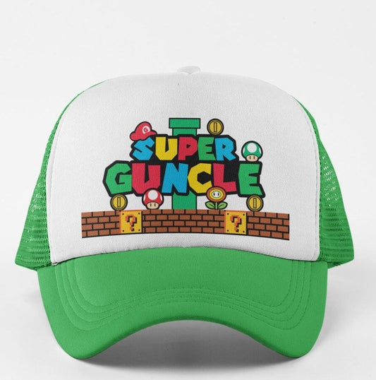 Super Guncle Mario Brothers Cap/Hat - Green