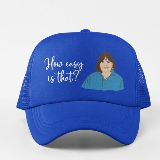 How Easy Is That Ina Garten Fan Art Baseball Foodie Cap/Hat