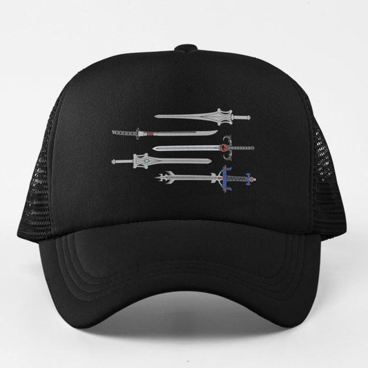 80'S Saturday Morning Swords Hat Cap