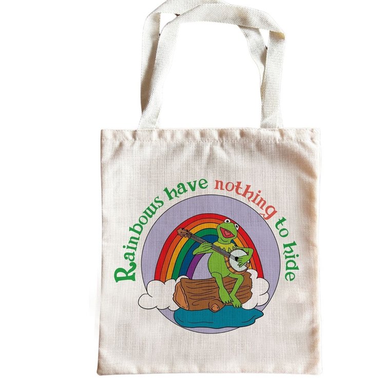 Kids Show Inspired Rainbow Connection Tote Bag