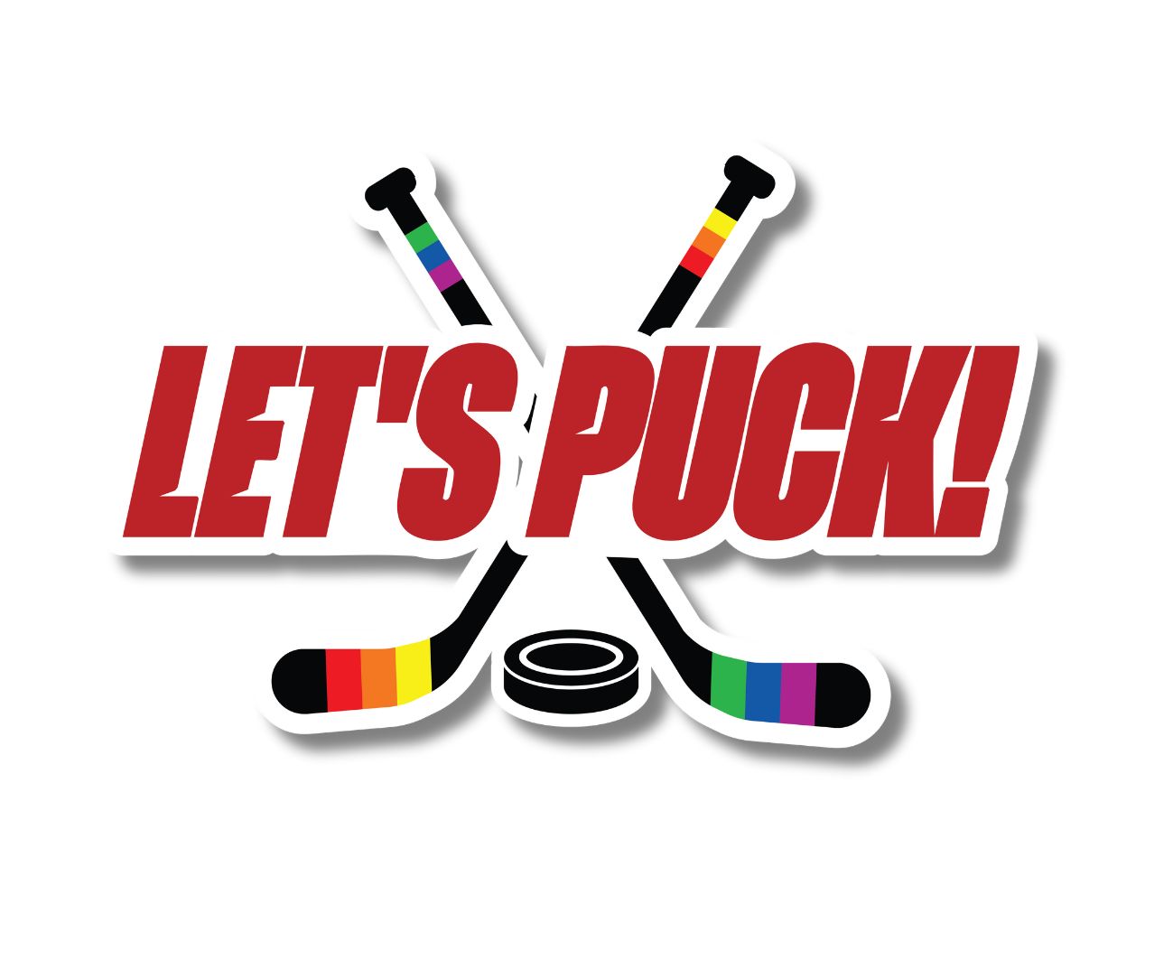 Let’s Puck! Sticker Inspired by Heated Rivalry