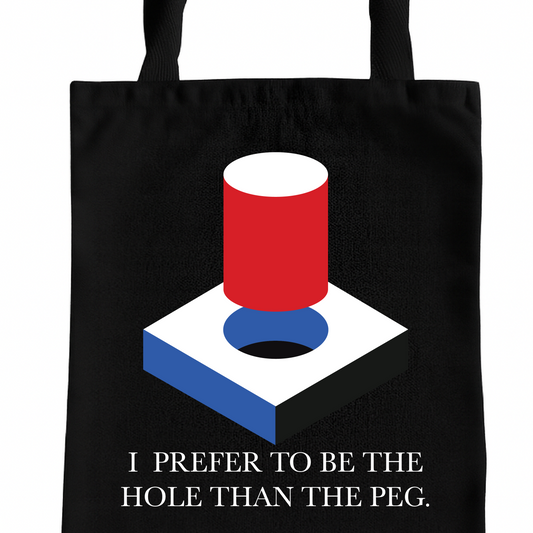 Peg in the Hole Tote Bag Inspired by Heated Rivalry